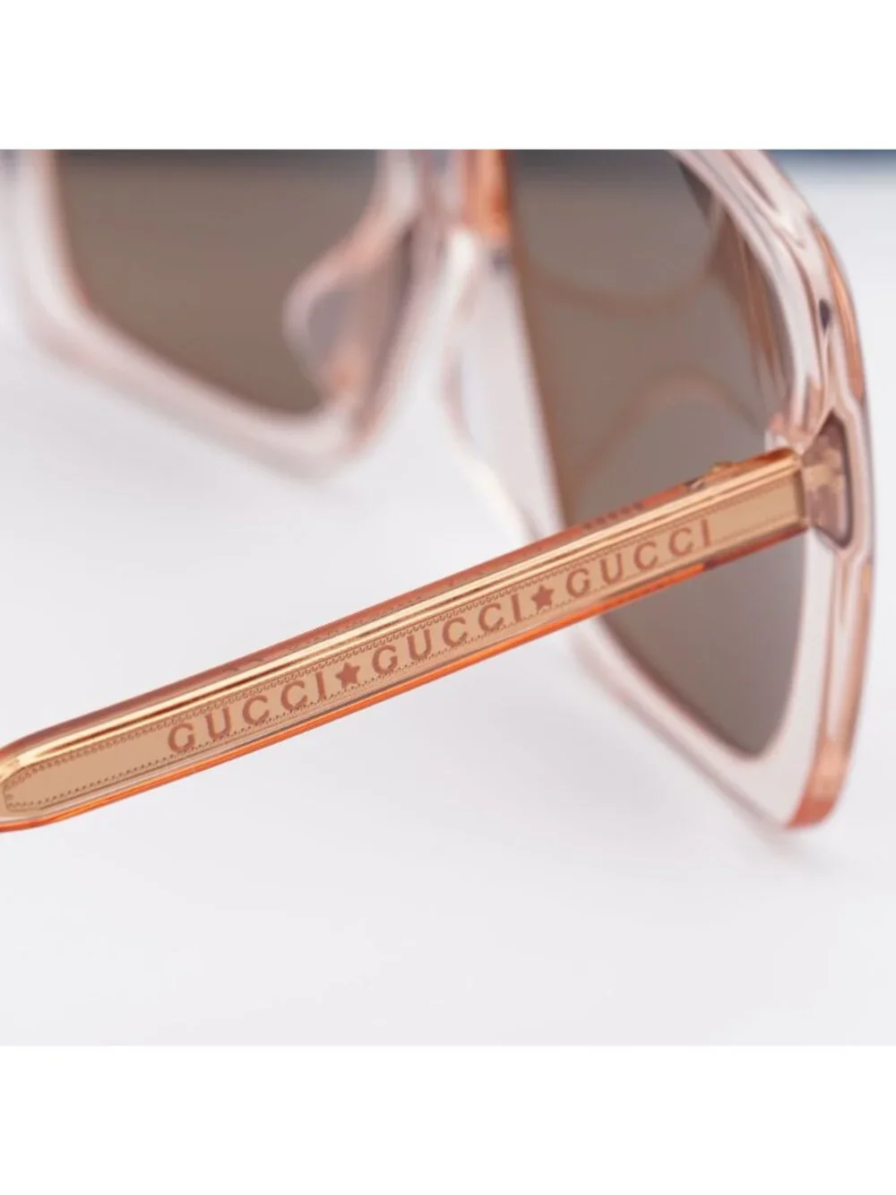 Gucci GG0567SA 004 Women Square Sunglasses - Pink / Brown